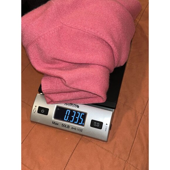 Charter Club Pink 2-Layer 100% Cashmere V-Neck Long Sleeve Sweater Women's Size - Picture 7 of 7